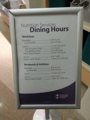 Hours as of 02 JUL 2014.