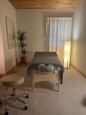 Relaxing massage room