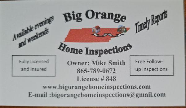 Big Orange Home Inspections