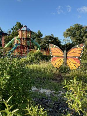 Butterfly garden and playground