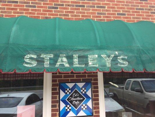 Still has the Staley's name on the awning