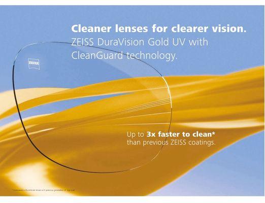 New ZEISS Gold Anti-reflective coating available here.