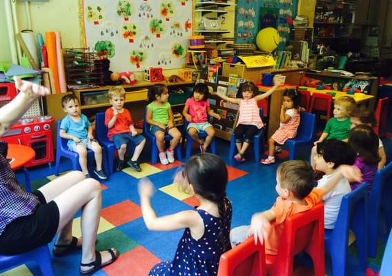 Circle time at Push My Swing