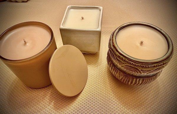 Finished candles.