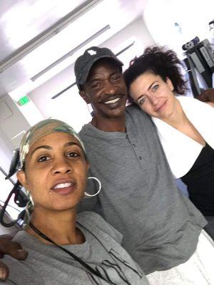 Stacey Kutz and her friend Perola from Germany