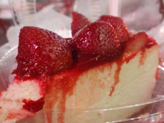 Yummy strawberry cheesecake