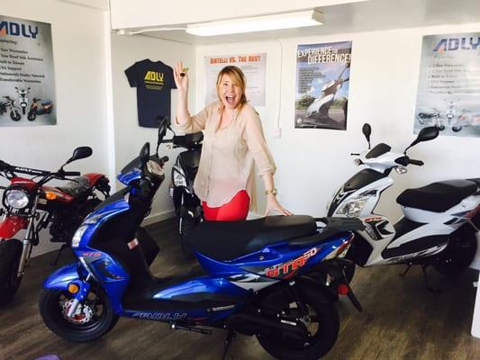 Happy happy new scooter owner! Thank you Nevada Powersports #NevadaPowersports