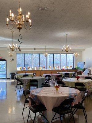 Rec room for Palm Sunday