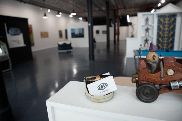 Featuring original art from local and regional artists.