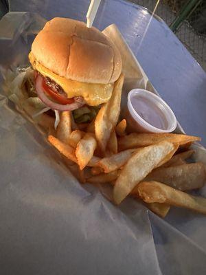 Happy hour burger