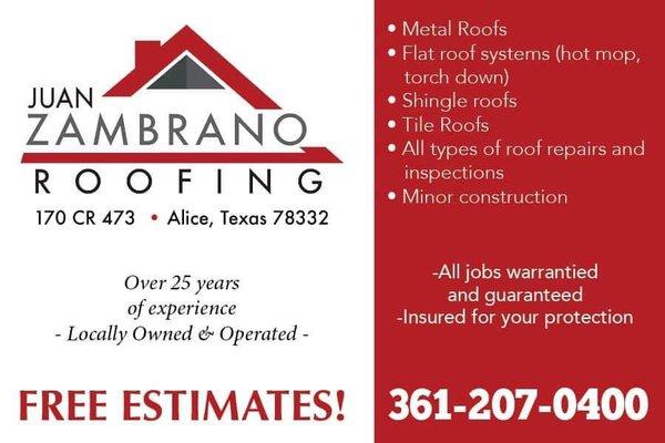 Juan Zambrano Roofing