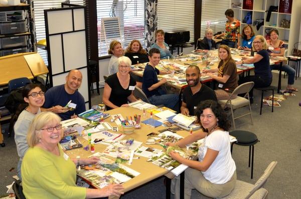 Some "visionary" participants at the "Clear Your Vision" workshop in January 2014.