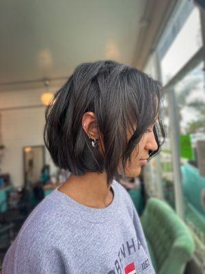 Cut and style #bob #haircut