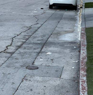 Front of the building is never clean