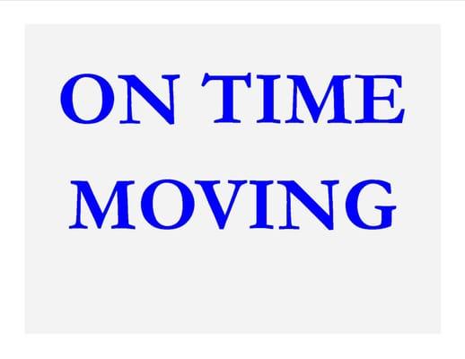 On Time Moving & Storage