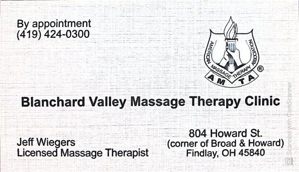 Blanchard Valley Massage Therapy Clinic