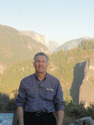 Half Dome in the background at Yosemite National Park