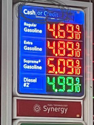 And work clearly shows even on the sign $5.09 dollars per gallon cash or credit... false advertisement