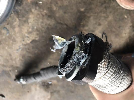 Here are a few photos of the JB weld that were not up to my standards.