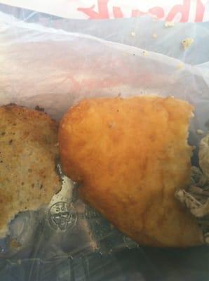 Umm a potato pancake and some mystery meat in a pastry setting