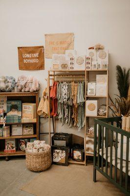 We carry the softest, stretchiest, grow with me bamboo knit pajamas and sleepers.