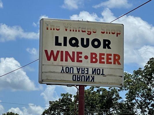 Sign says: You are not drunk.