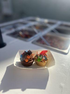 Mini Bite Dessert Flight Cart