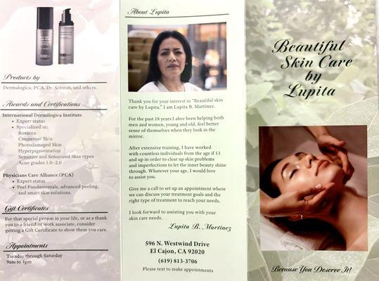 New prices for 2025/26. Appointments accepted by text at 619-813-3706.