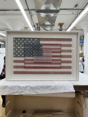 Artist Jeremy Dean
Custom Hand made frame with Optium Museum plexi
http://www.jeremy-dean.com/biography