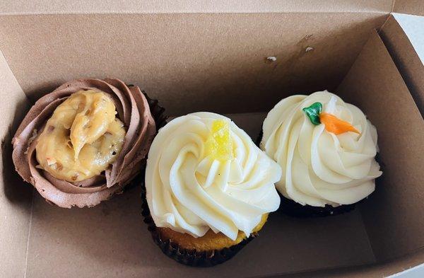 German chocolate, lemon cream cheese, carrot