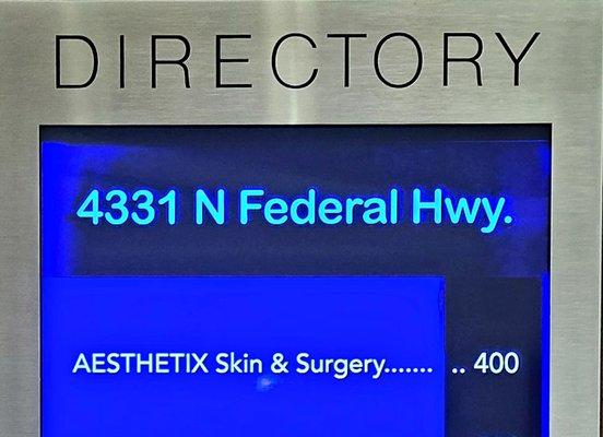 Dr. Igor Chaplik's office location 4331 N. Federal Highway Suite 400 Fort Lauderdale, FL 33308