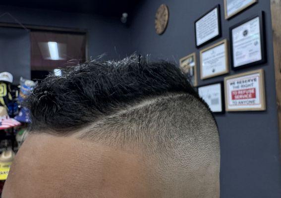 A very clean line up for this kid.