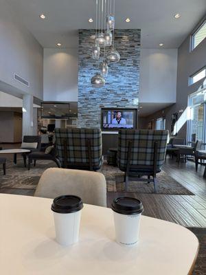 Lobby is very nice. Great view of the mountains