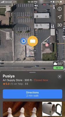 Google map of property. This was a restaurant and will be one again after construction is finished. There no business here right now.