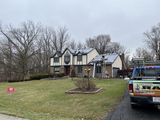 Installing new roof in this warm Ohio weather.