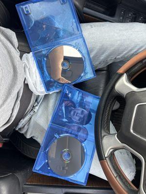 Back of disks are in good condition