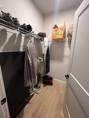 Interior- Walk-in closet in the Linden