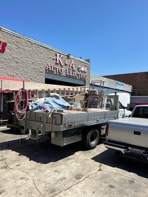 This is we're he was changing the tail lights