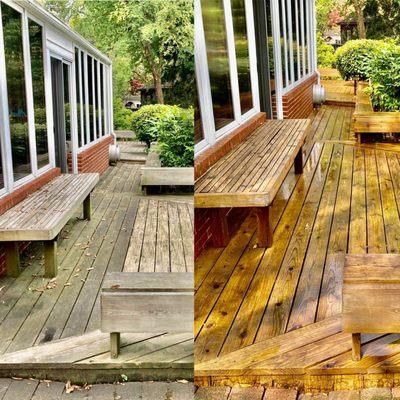 Deck staining Chicago suburbs