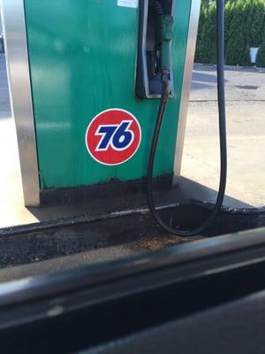 Diesel pump with 76 logo.
