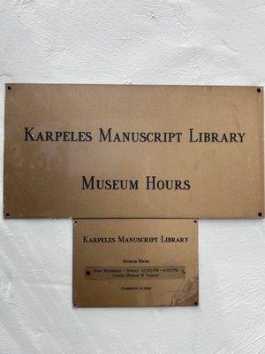 Karpeles Manuscript Library Museum