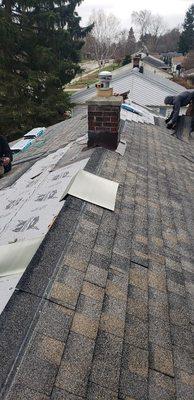 Roof replacement in Theinsville