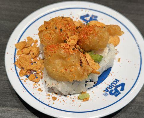 Spicy Garlic Popcorn Shrimp Roll