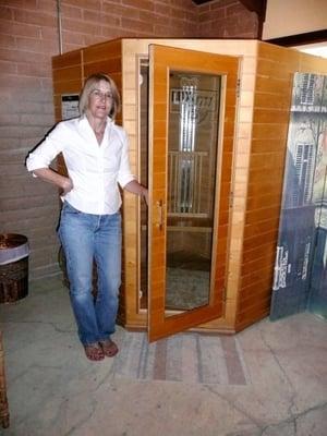 We also have a Far Infrared Sauna for your beauty and health! We want you to feel and look better!