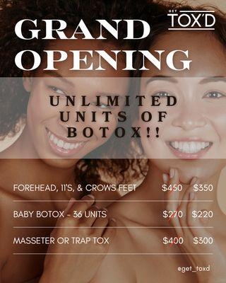 Grand Opening Promotions!