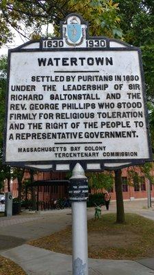 Watertown Historic Marker