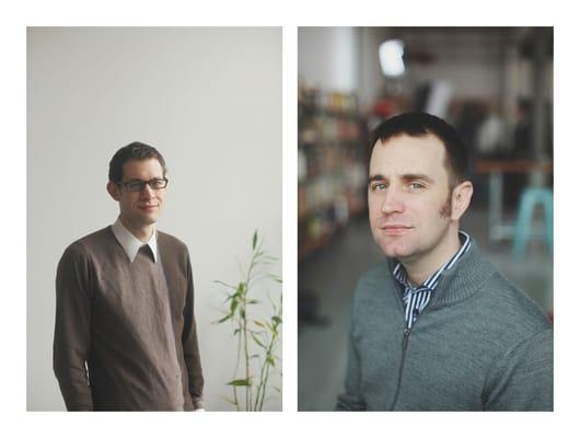 Headshots and lifestyle for Nate and John, creators of Kaffeologie.