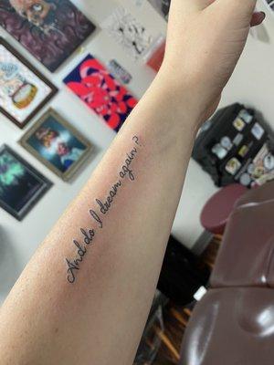 My favorite quote from my favorite musical The Phantom of the Opera