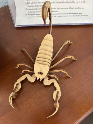 Scorpion sculpture