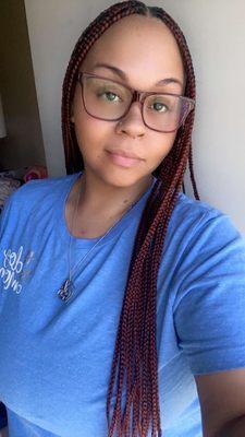 Small knotless braids by touchedbyT